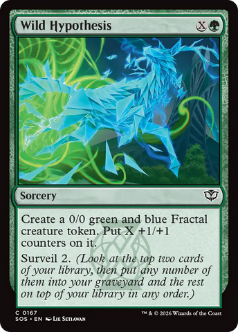 Wild Hypothesis [Secrets of Strixhaven]
