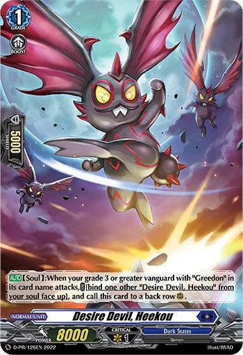 Desire Devil, Heekou (Foil) (D-PR/126EN) [D Promo Cards]