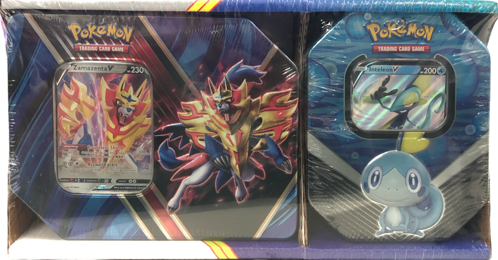 Legends of Galar/Galar Partners - 2-Pack Tin (Zamazenta V & Inteleon V)