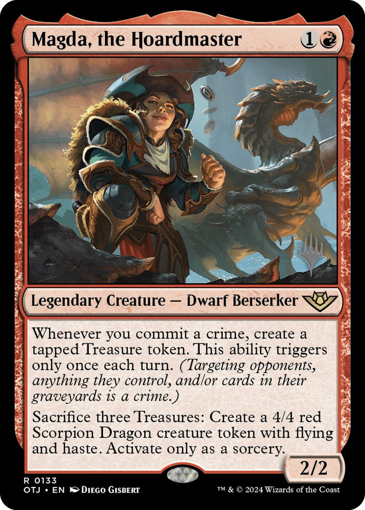 Magda, the Hoardmaster (Promo Pack) [Outlaws of Thunder Junction Promos]