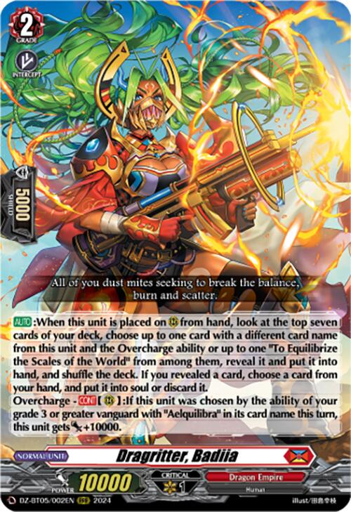 Dragritter, Badiia (DZ-BT05/002EN) [Omniscient Awakening]