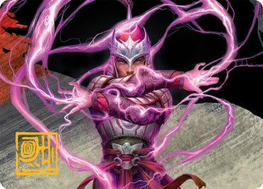 All-Out Assault Art Card (43/54) (Gold-Stamped Signature) [Tarkir: Dragonstorm Art Series]