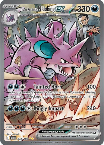Team Rocket's Nidoking ex (233/182) [Scarlet & Violet: Destined Rivals]