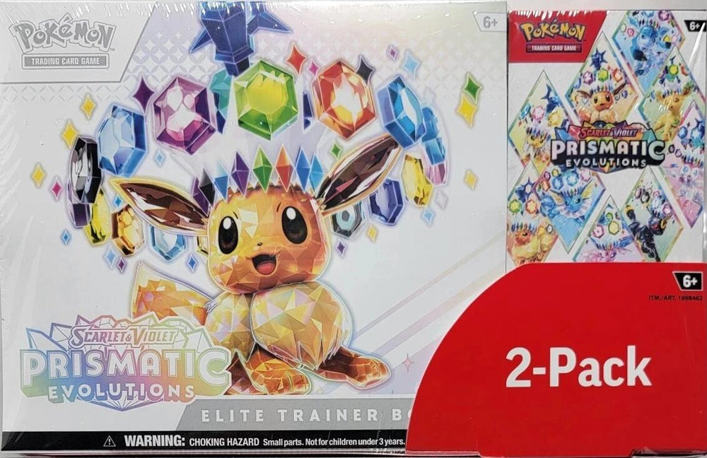 Costco Pokemon 2-Pack: Prismatic Evolutions Trainer Box and Booster Bundle