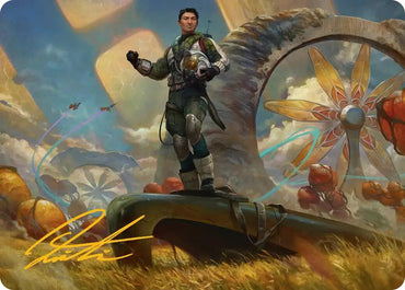 Galactic Wayfarer Art Card (Gold-Stamped Signature) [Edge of Eternities Art Series]