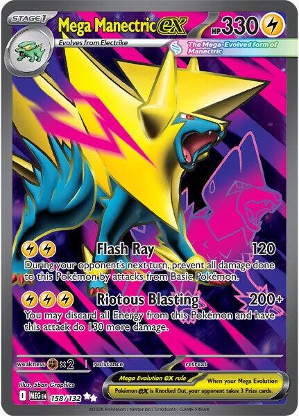 Mega Manectric ex (158/132) [Mega Evolution: Base Set]