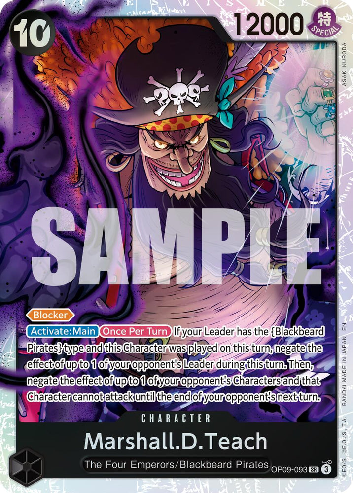 Marshall.D.Teach (OP09-093) (Reprint) [Premium Booster -The Best- Vol. 2]