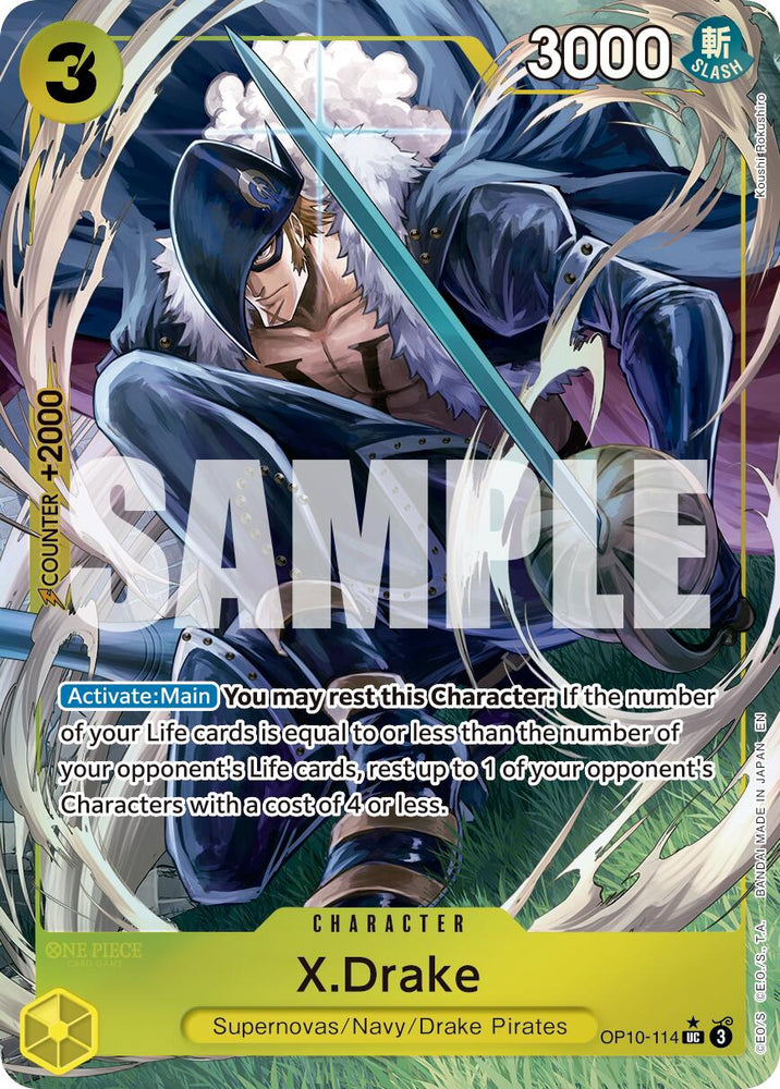 X.Drake (Alternate Art) [Premium Booster -The Best- Vol. 2]