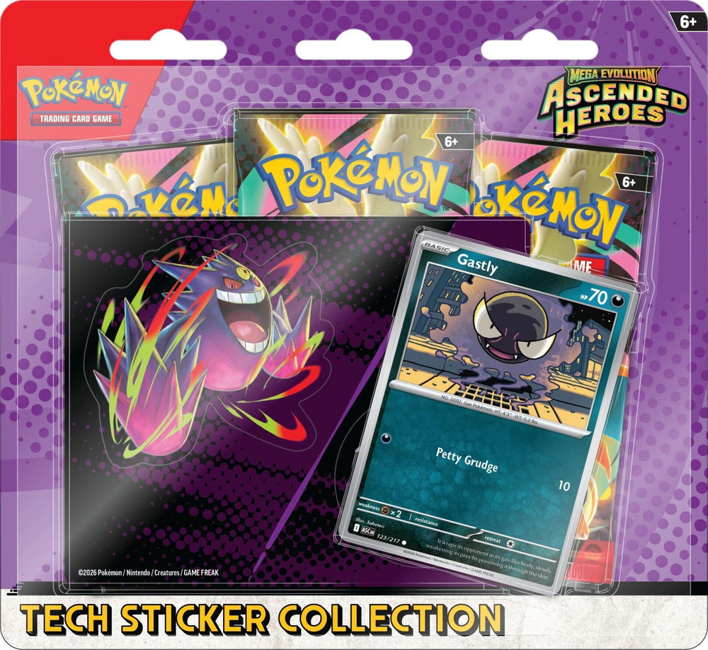 Mega Evolution: Ascended Heroes - Tech Sticker Collection (Gastly)