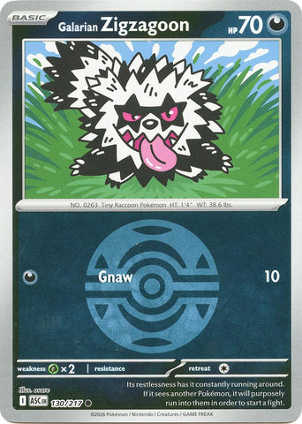 Galarian Zigzagoon (130/217) (Dusk Ball) [Mega Evolution: Ascended Heroes]