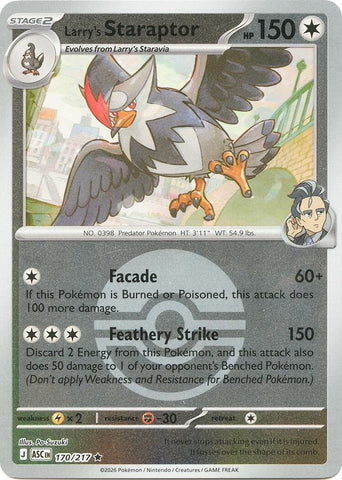 Larry's Staraptor (170/217) (Poke Ball) [Mega Evolution: Ascended Heroes]