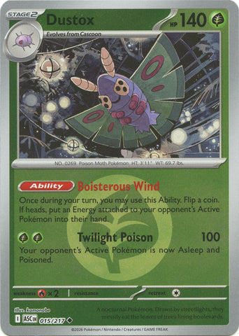 Dustox (015/217) (Energy Symbol Pattern) [Mega Evolution: Ascended Heroes]