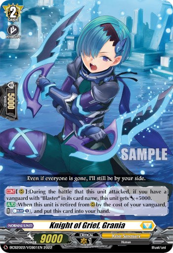 Knight of Grief, Grania (BCS2022/VGS01EN) [Bushiroad Event Cards]