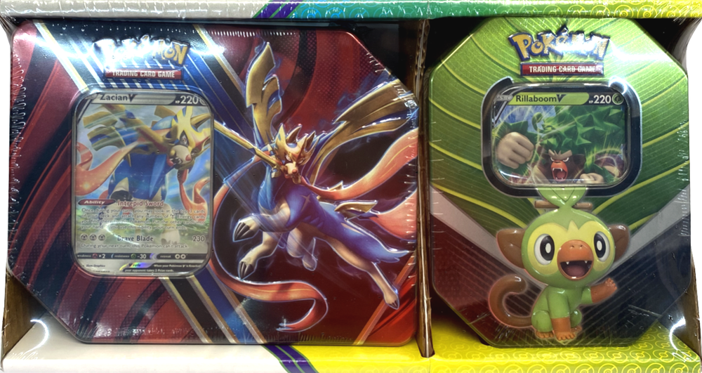 Legends of Galar/Galar Partners - 2-Pack Tin (Zacian V & Rillaboom V)