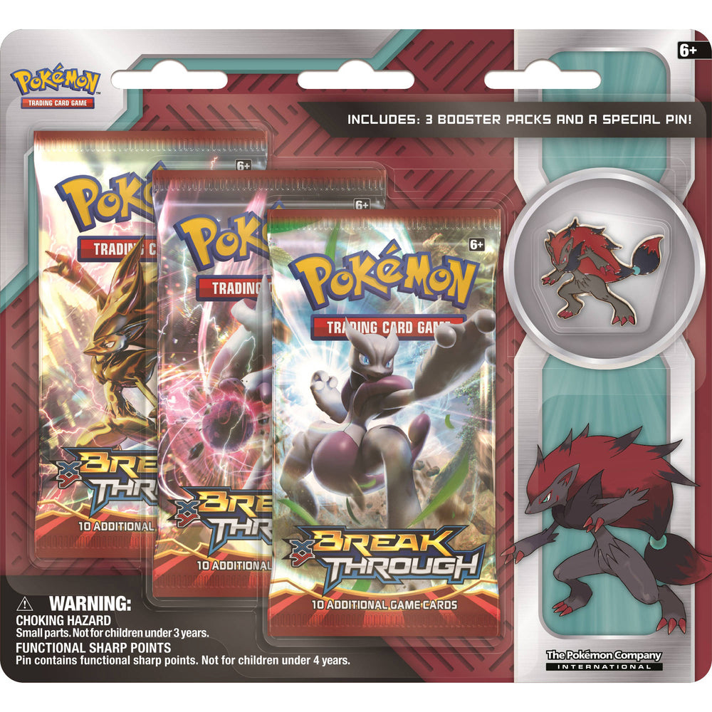 XY: BREAKthrough - Collector's Pin 3-Pack Blister (Zoroark)