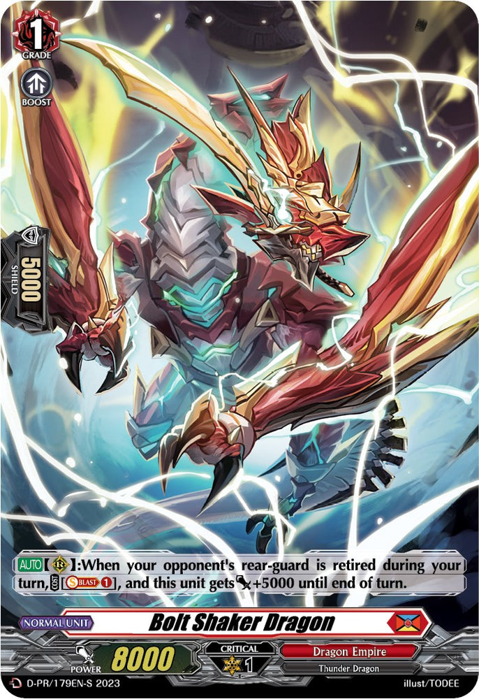 Bolt Shaker Dragon (Foil) (D-PR/179EN-S) [D Promo Cards]