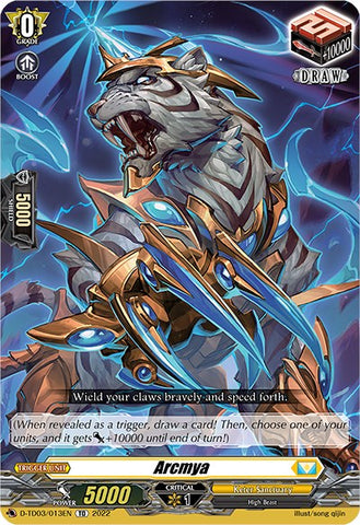 Arcmya (D-TD03/013EN) [Raika Koshiba -Skyfall Executors-]