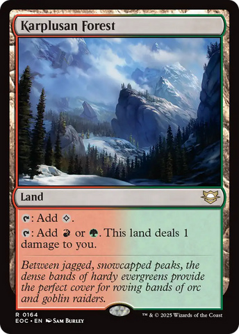 Karplusan Forest [Edge of Eternities Commander]