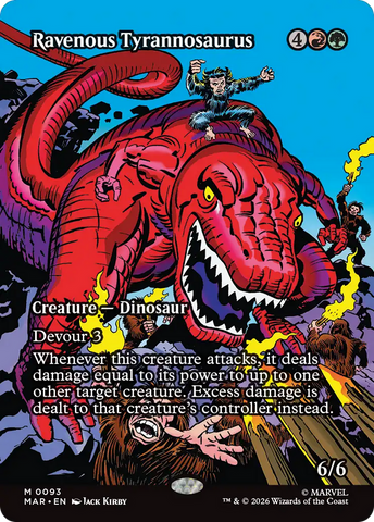 Ravenous Tyrannosaurus (Borderless) [Marvel Universe: Eternal-Legal]