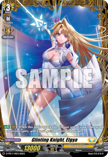 Glinting Knight, Etgya (Frame Rare) (D-PR/174EN) [D Promo Cards]