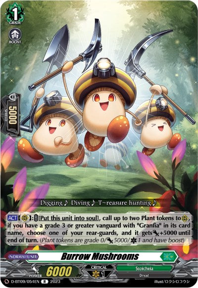 Burrow Mushrooms (D-BT09/054EN) [Dragontree Invasion]