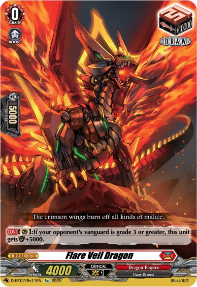 Flare Veil Dragon (D-BT07/Re11EN) [Raging Flames Against Emerald Storm]
