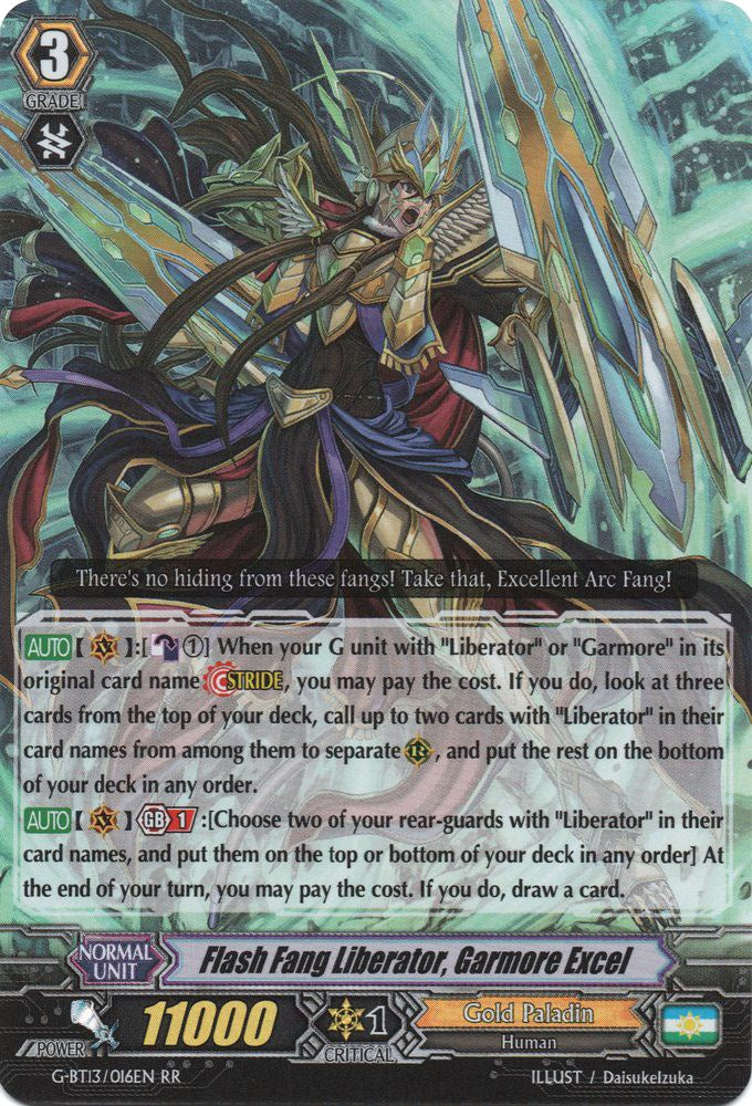 Flash Fang Liberator, Garmore Excel (G-BT13/016EN) [Ultimate Stride]