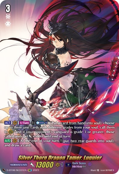 Silver Thorn Dragon Tamer, Luquier (D-BT08/SEC01EN) [Minerva Rising]