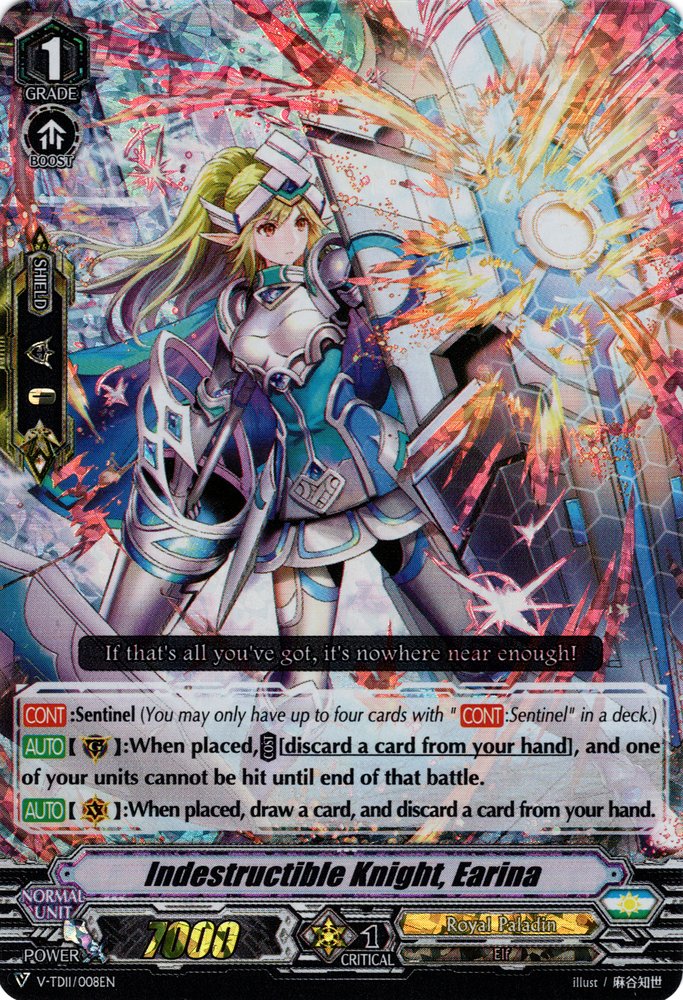 Indestructible Knight, Earina (Parallel Foil) (V-TD11/008EN) [Altmile]