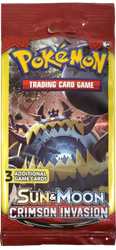 Sun & Moon: Crimson Invasion - 3-Card Booster Pack