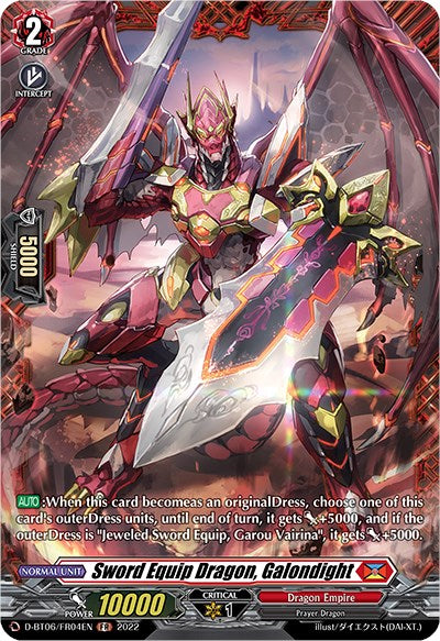 Sword Equip Dragon, Galondight (D-BT06/FR04EN) [Blazing Dragon Reborn]