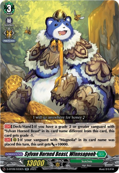 Sylvan Horned Beast, Winnsapooh (D-BT09/033EN) [Dragontree Invasion]
