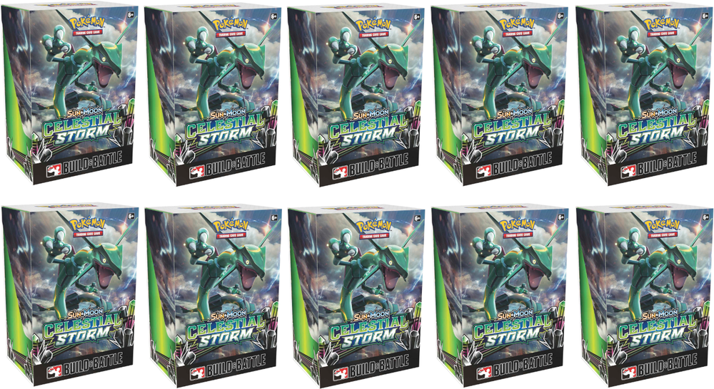 Sun & Moon: Celestial Storm - Build & Battle Box Display