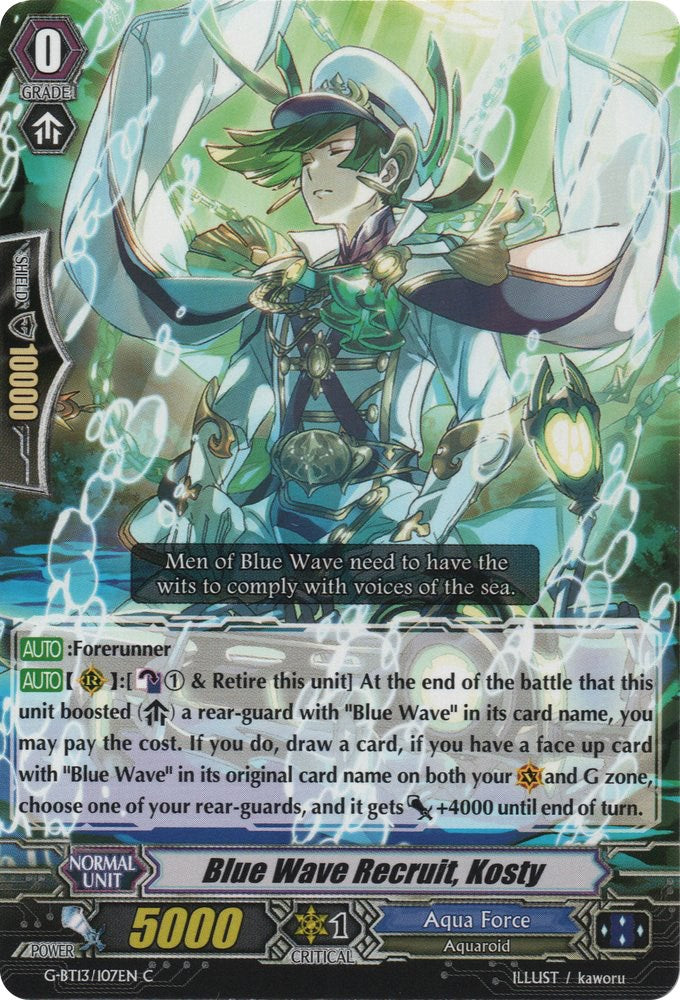 Blue Wave Recruit, Kosty (G-BT13/107EN) [Ultimate Stride]