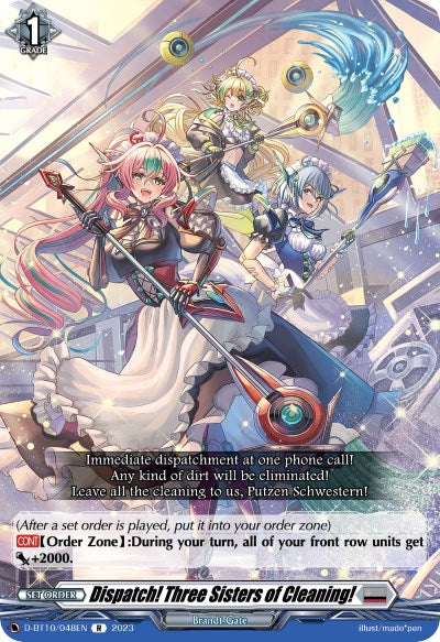 Dispatch! Three Sisters of Cleaning! (D-BT10/048EN) [Dragon Masquerade]