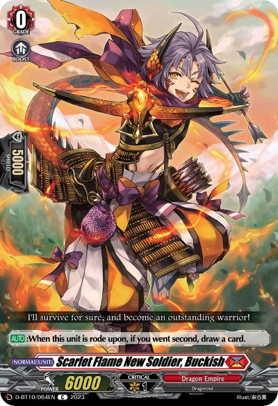 Scarlet Flame New Soldier, Buckish (D-BT10/064EN) [Dragon Masquerade]