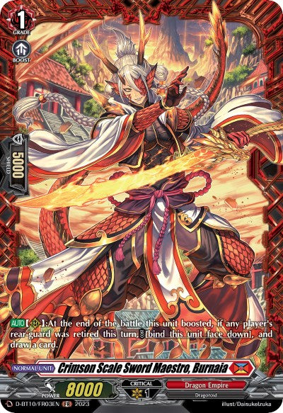 Crimson Scale Sword Maestro, Burnaia (D-BT10/FR03EN) [Dragon Masquerade]