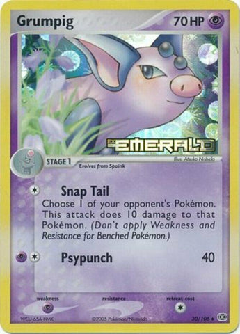 Grumpig (30/106) (Stamped) [EX: Emerald]