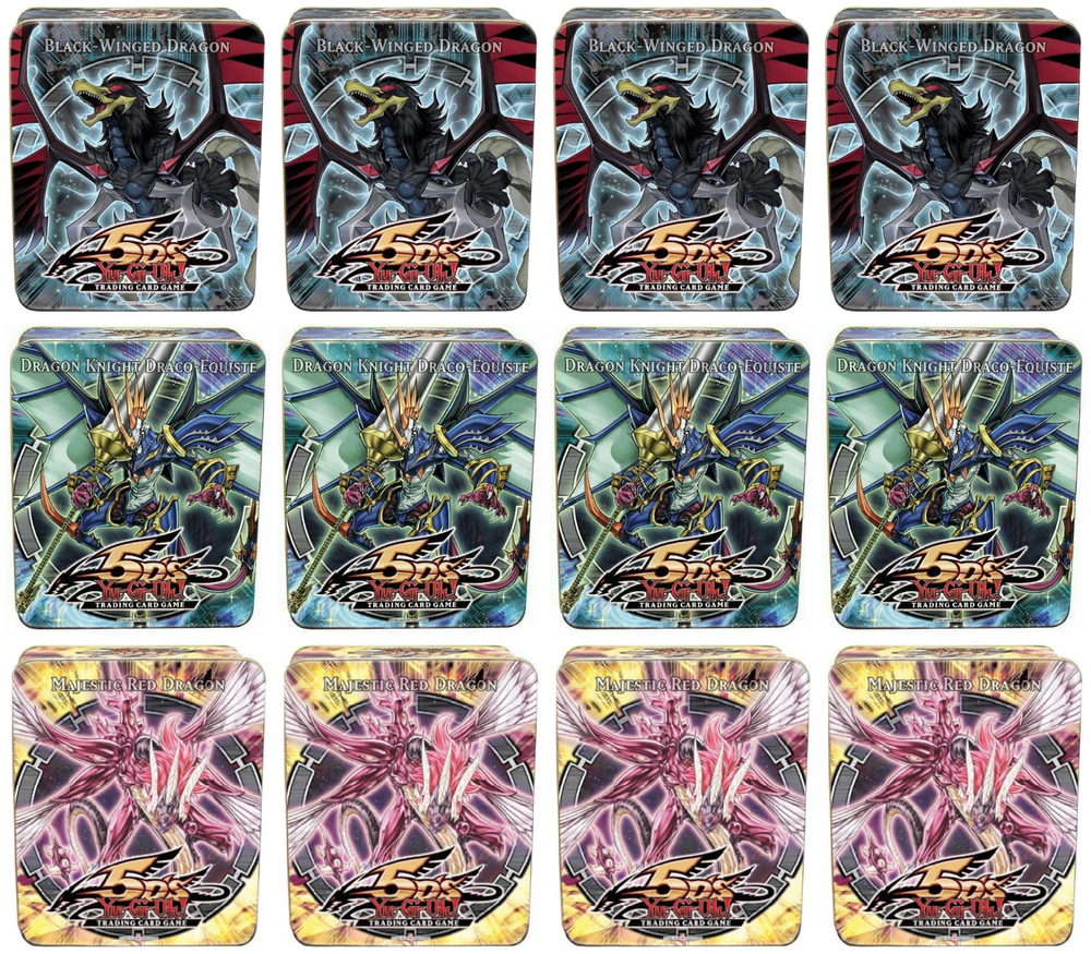 Collectible Tin Display (Black-Winged Dragon/Dragon Knight Draco-Equiste/Majestic Red Dragon)
