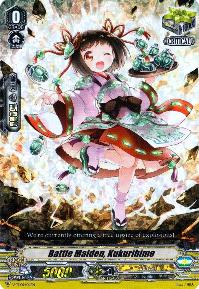 Battle Maiden, Kukurihime (Parallel Foil) (V-TD09/011EN) [Shinemon Nitta]