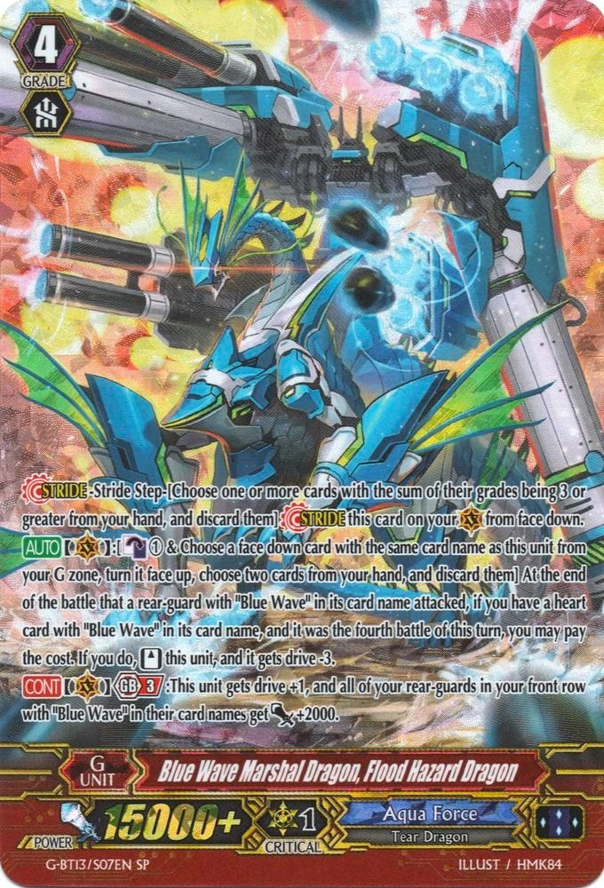 Blue Wave Marshal Dragon, Flood Hazard Dragon (G-BT13/S07EN) [Ultimate Stride]