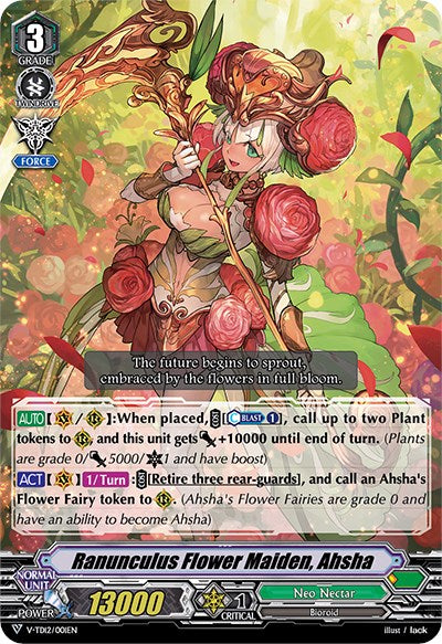 Ranunculus Flower Maiden, Ahsha (V-TD12/001EN) [Ahsha]