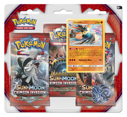 Sun & Moon: Crimson Invasion - 3-Pack Blister (Lucario)