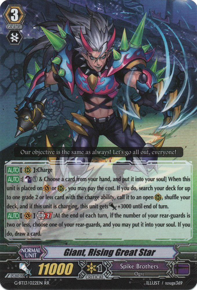 Giant, Rising Great Star (G-BT13/022EN) [Ultimate Stride]