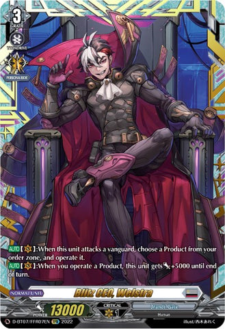 Blitz CEO, Welstra (FFR) (D-BT07/FFR07EN) [Raging Flames Against Emerald Storm]