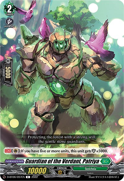 Guardian of the Verdant, Patriya (D-BT06/097EN) [Blazing Dragon Reborn]