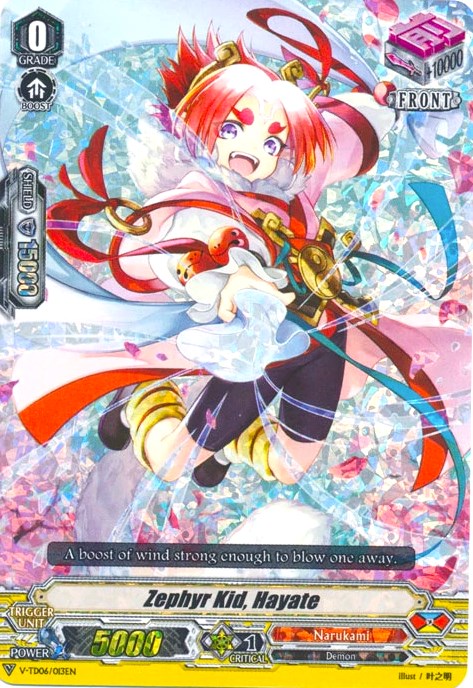 Zephyr Kid, Hayate (Parallel Foil) (V-TD06/013EN) [Naoki Ishida]