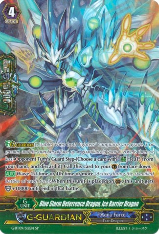Blue Storm Deterrence Dragon, Ice Barrier Dragon (G-BT09/S12EN) [Divine Dragon Caper]