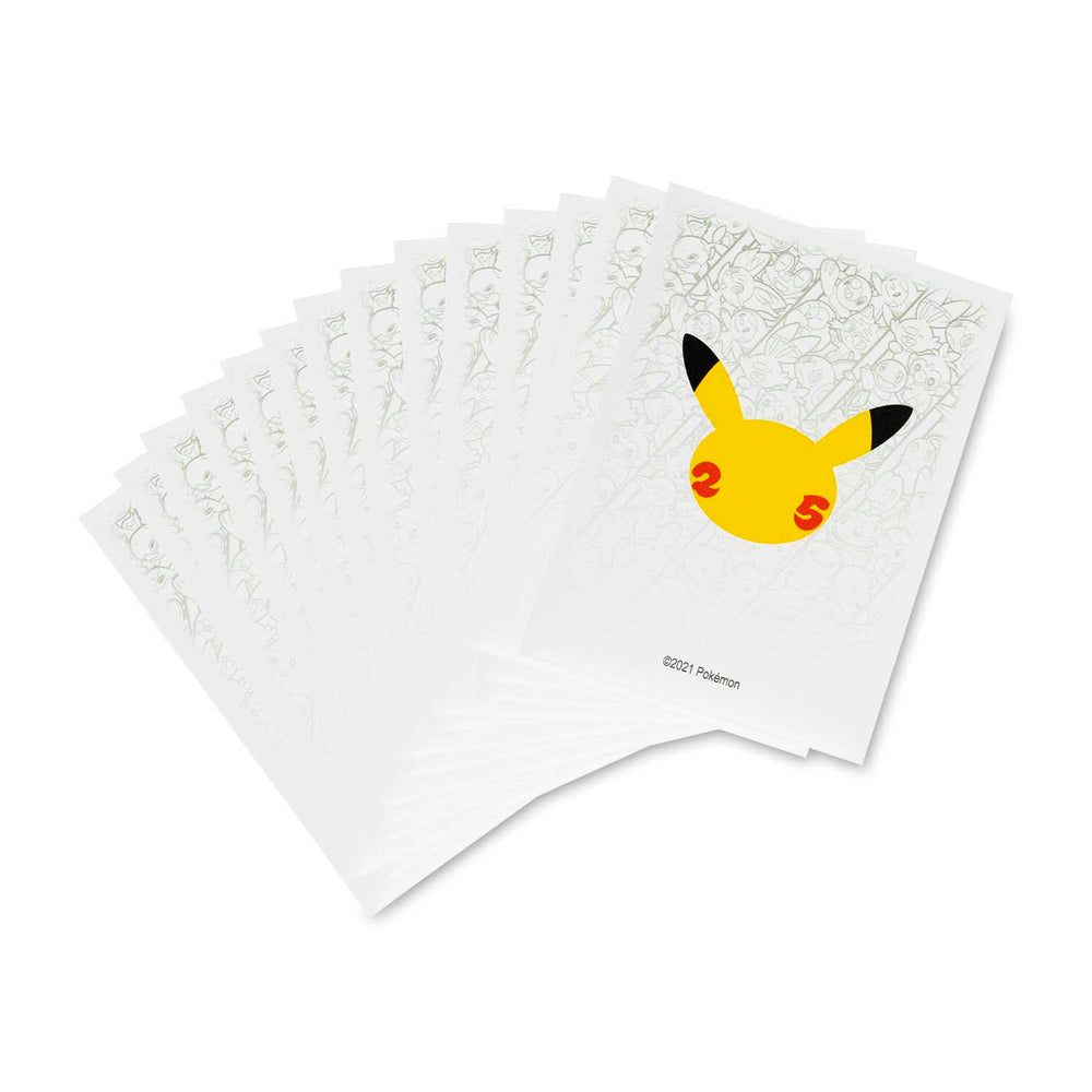 Celebrations: 25th Anniversary - Card Sleeves (White)