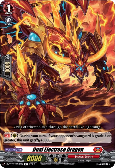 Dual Electrose Dragon (D-BT07/057EN) [Raging Flames Against Emerald Storm]